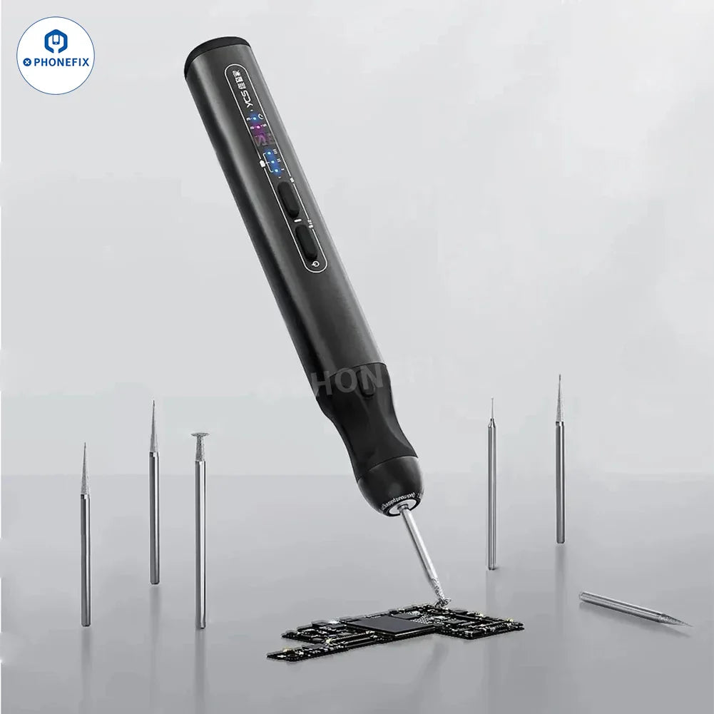 PHONEFIX YCS Electric Polishing Pen for phone PCB, CPU, and IC grinding tool with precision grinding tip.