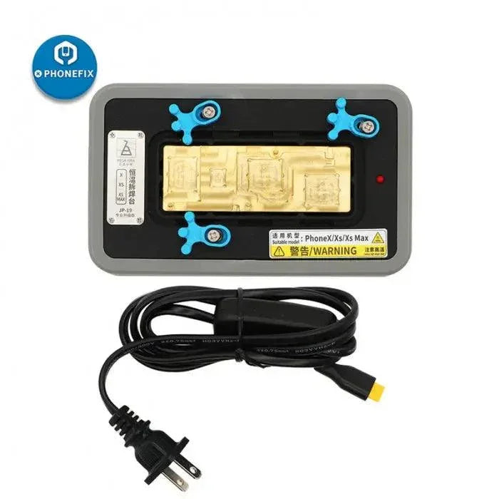 Qianli 3-in-1 pre-heating desoldering platform for iPhone PCB repair, a versatile soldering tool by PHONEFIX with heating and desoldering features.