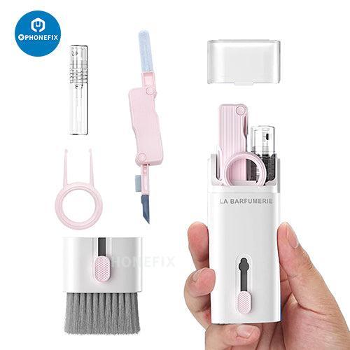 PHONEFIX multifunction electronics cleaner kit with cleaning tools for phones and tablets, designed to remove dust and smudges.