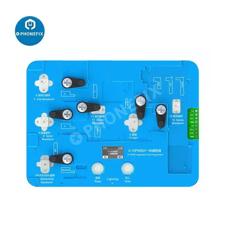 PHONEFIX JC Baseband EEPROM chip programmer for iPhone X to Pro Max, used for repairing and flashing iPhone baseband chips.