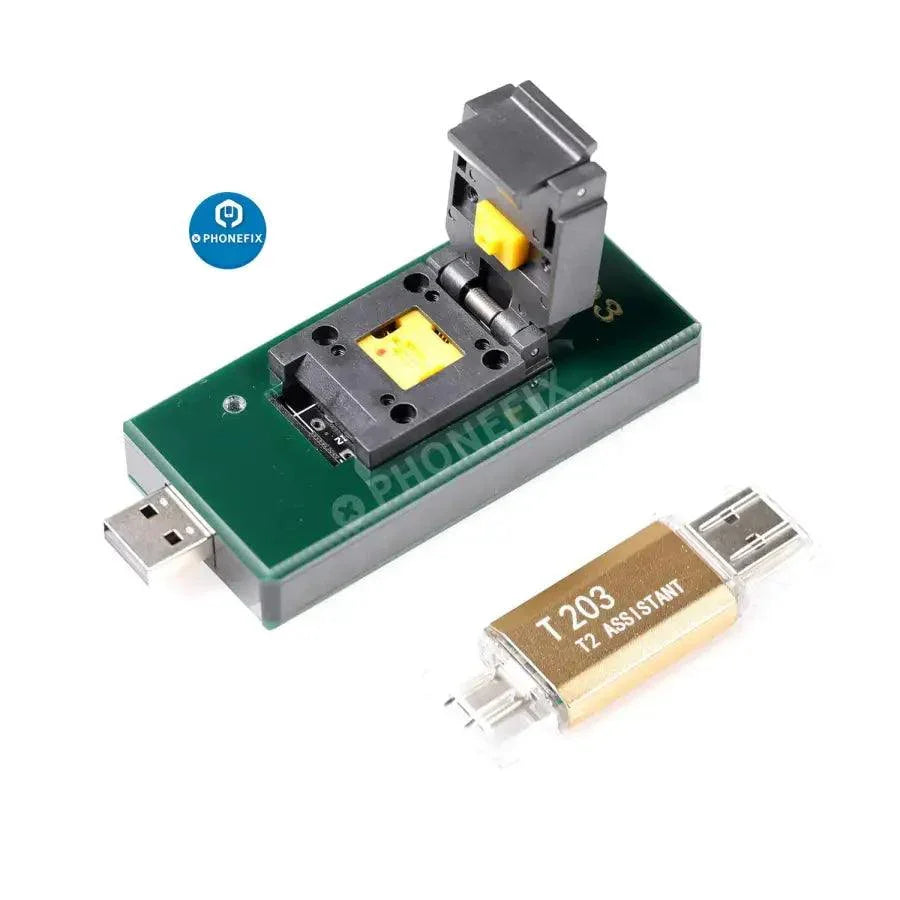 PHONEFIX BY-T203 Data Assistant for MacBook, used for read backup and repair with phone unlocking tools.