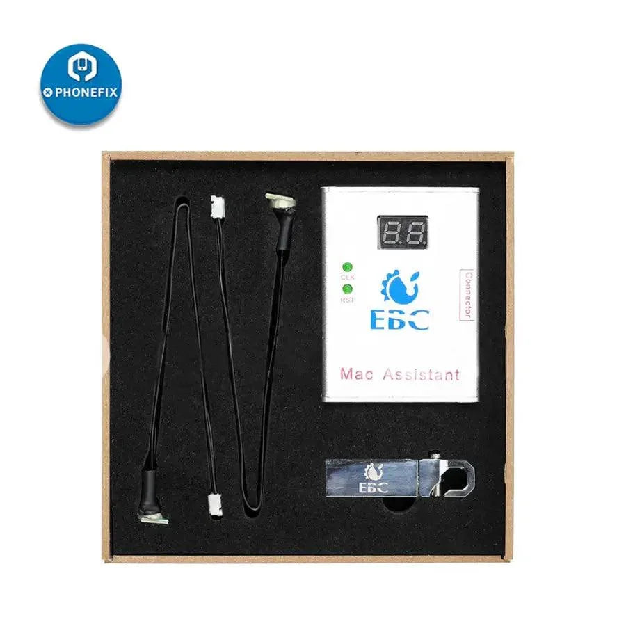 PHONEFIX EBC-820 Mac Assistant for MacBook PCB motherboard diagnose tool, used for repairing and troubleshooting MacBook motherboards.