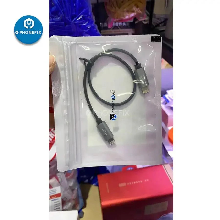 PHONEFIX Lightning to Lightning data transfer cable for iPhone 12 Pro Max, compatible with iPhone 11 and other models, for fast data transfer.