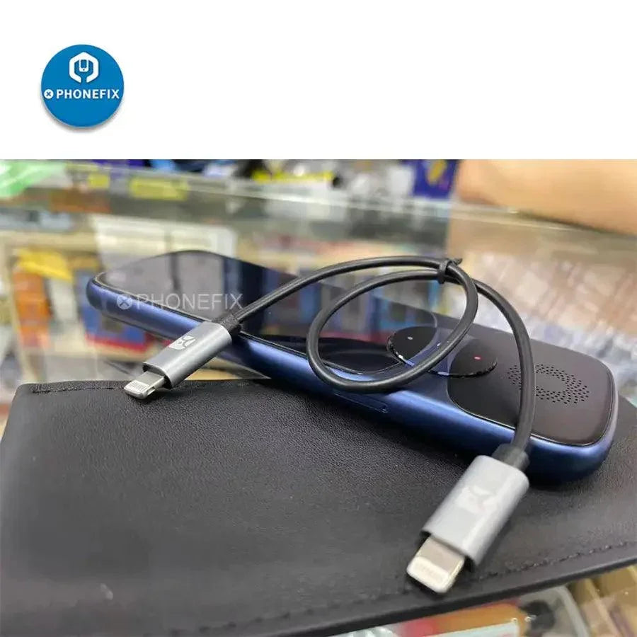 PhoneFIX Lightning to Lightning data transfer cable for iPhone 12 Pro Max, 11, and other iPhones, USB charging and data syncing cable