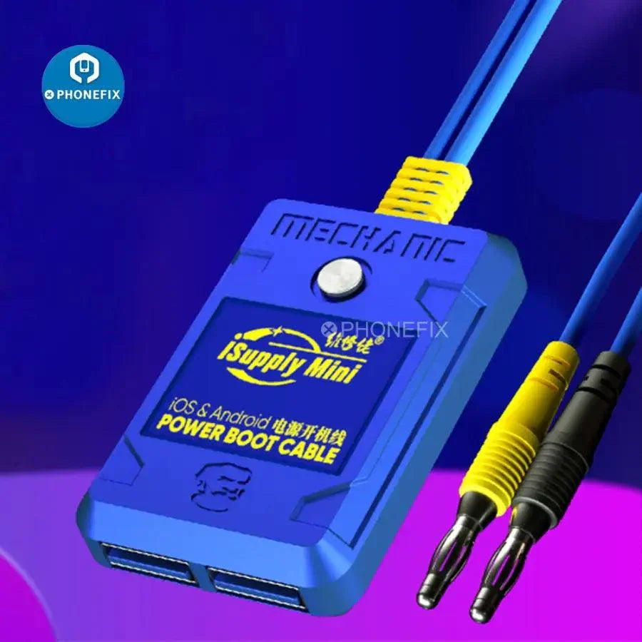 PHONEFIX Mechanic iSupply Mini Supply Boot iPhone Power Supply Cable for charging and data transfer.