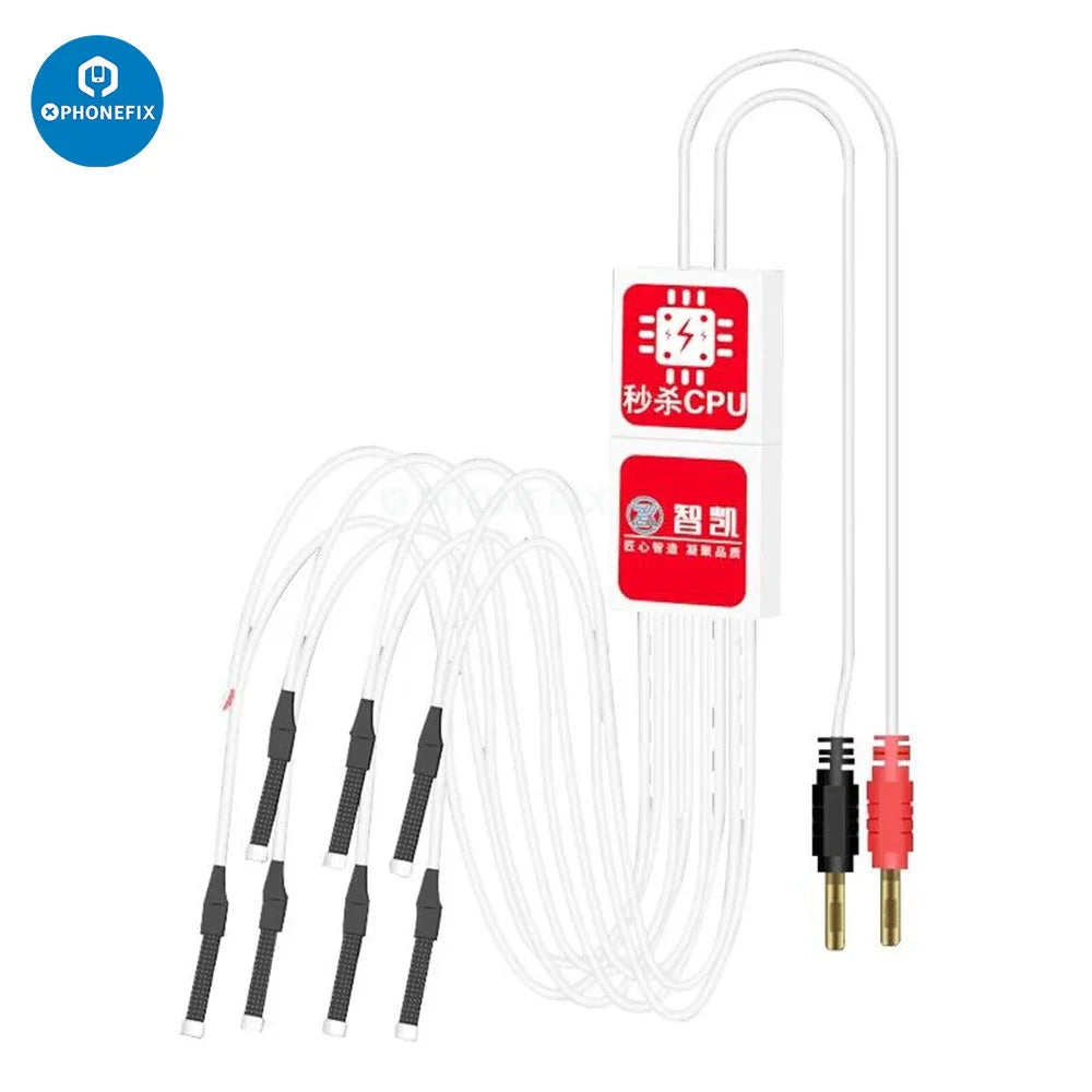 PhoneFix mechanic iBoot box for Android phones with DC power supply cable, used for charging and repair purposes.