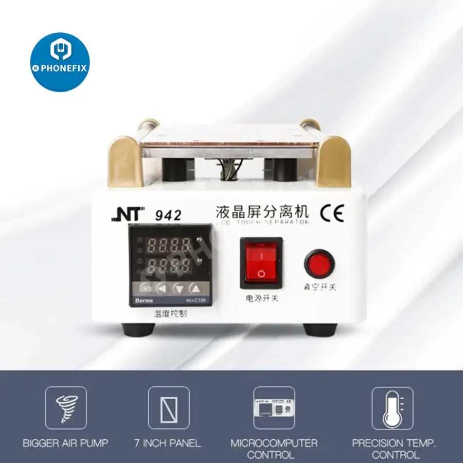Kaisi 946A LCD screen separator pre-heating station with built-in vacuum pump for phone repair, used for glass and LCD separation.