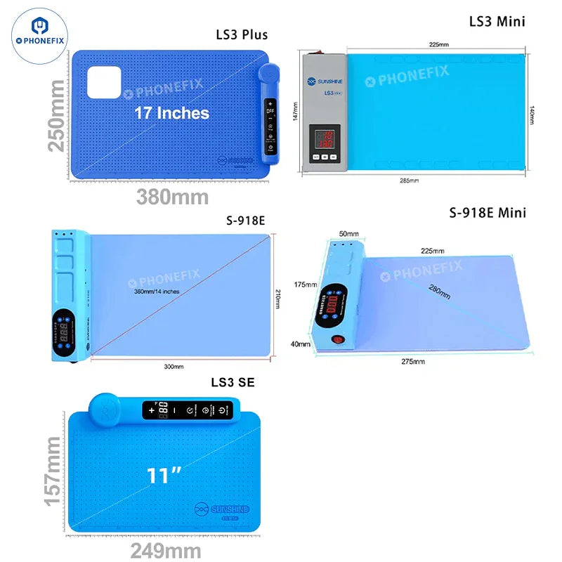 PHONEFIX CPB Pre-Heating Pad Tablet iPhone LCD Screen Separator Pre-heating Station used for device screen repair.