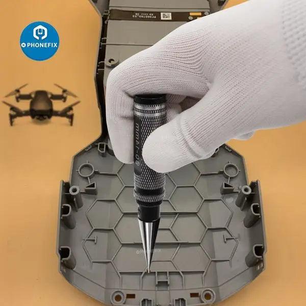 PHONEFIX RC Hole Puncher Reamer 0-14mm for car body shell drills, lightweight tool for precise RC drone repairs.