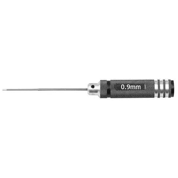 PHONEFIX RC drone repair toolkit with hex screwdrivers in 0.9, 1.27, 1.3, 1.5, 2, and 3mm sizes for drone maintenance.
