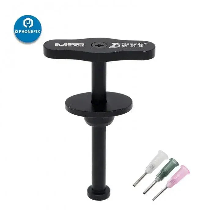 Metal durable flux dispenser plunger with 3 needles for BGA repair, ideal repair assist tool by PHONEFIX.