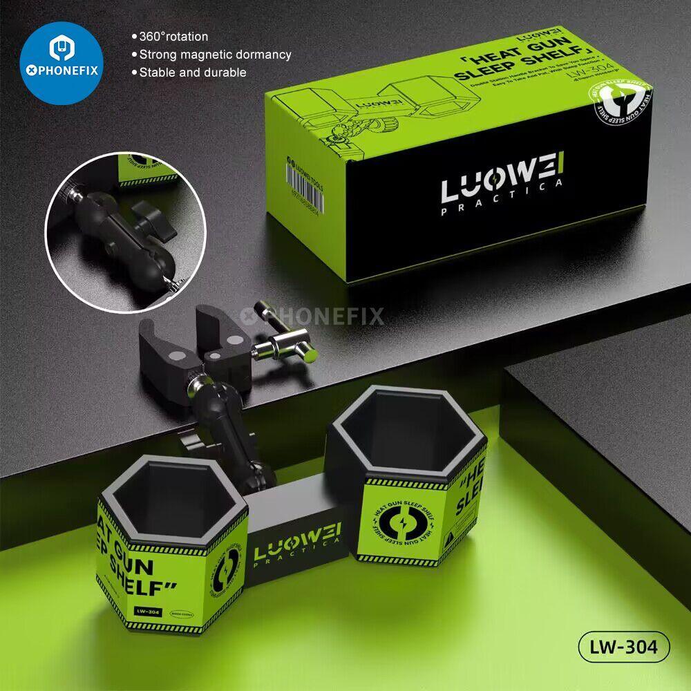 Luowei LW-304 Heat Gun Sleep Bracket, rotatable hot air handle holder for phone repair assist tools, by PHONEFIX.