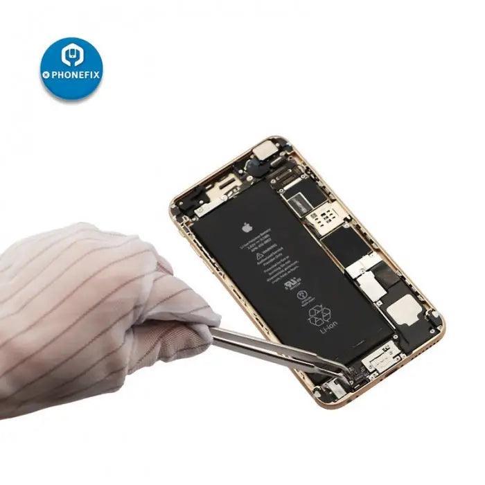 PhoneFix anti-skid ESD gloves for electronics repair, designed for PC and computer work, providing protection and dexterity.