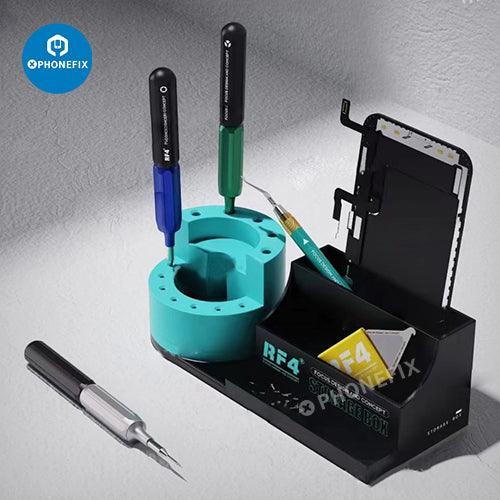 PHONEFIX RF-ST13 multifunctional mobile phone repair parts tool storage box with compartments for repair assist tools.