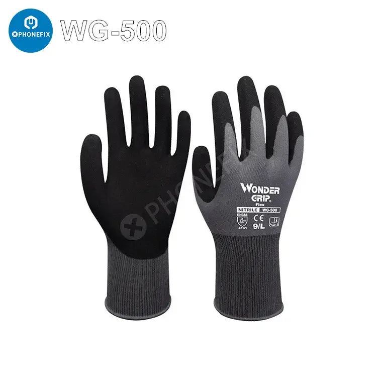 PhoneFix non-slip cut resistant gloves for safe work, repair assist tools, providing protection during handling sharp or heavy objects.