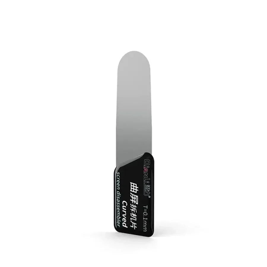 Qianli curved screen disassembler thin opening pry tool for phone screen repair by PHONEFIX, designed for precise disassembly.
