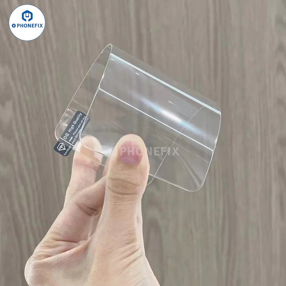PHONEFIX high aluminum large arc tempered glass screen protector for iPhone with 3D full screen coverage, durable and scratch-resistant.
