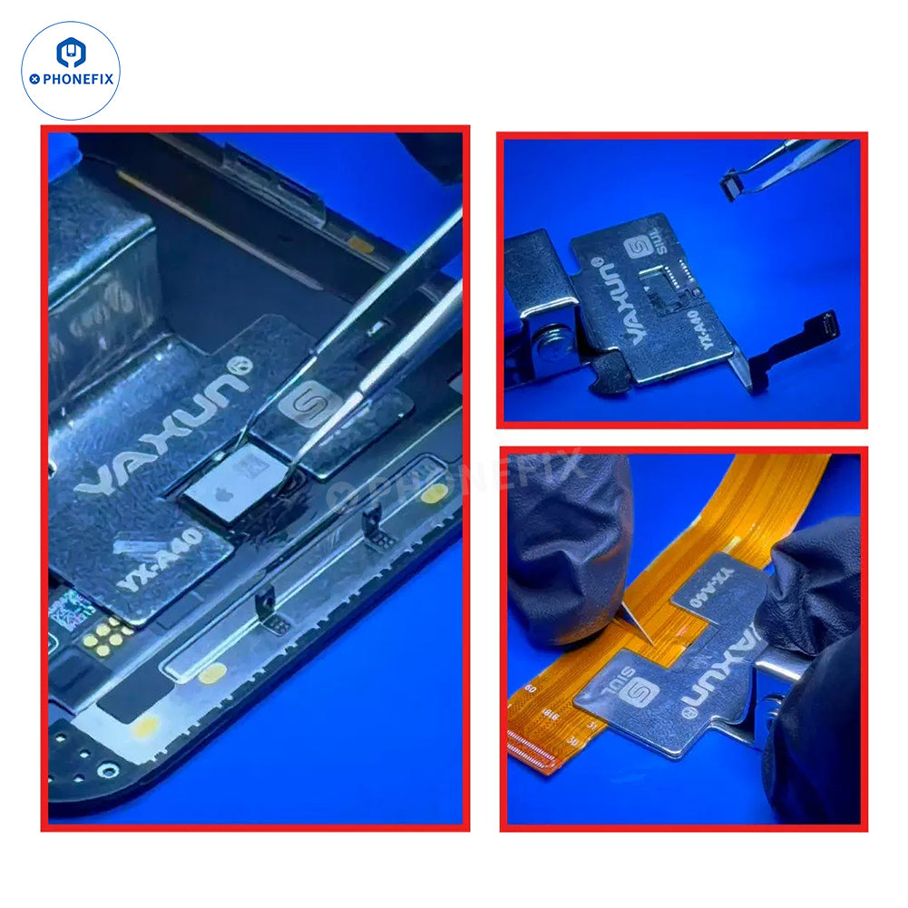 YAXUN Repair Clamp from PHONEFIX for phone screen IC FPC cable soldering and repair, tool for precise electronic repairs.
