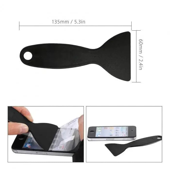 PHONEFIX plastic scraper spatula for phone LCD screen glue removal, durable screen repair tool for electronics.