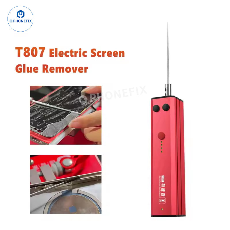 YCS T807 electric OCA glue remover tool for mobile phone screen repair by PHONEFIX, used for precise adhesive removal.