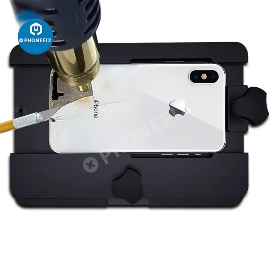 AIXUN AX-FT08 multi-function fixture for phone back cover glass repair, designed for precise screen and back cover repairs.