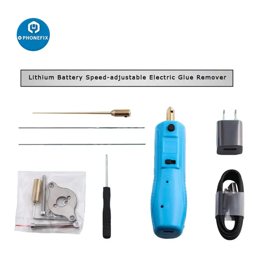CJ7+ Electric Cleaning Twister Glue Remover and LCD OCA Glue Grinder for phone screens, by PHONEFIX, used for screen repair.