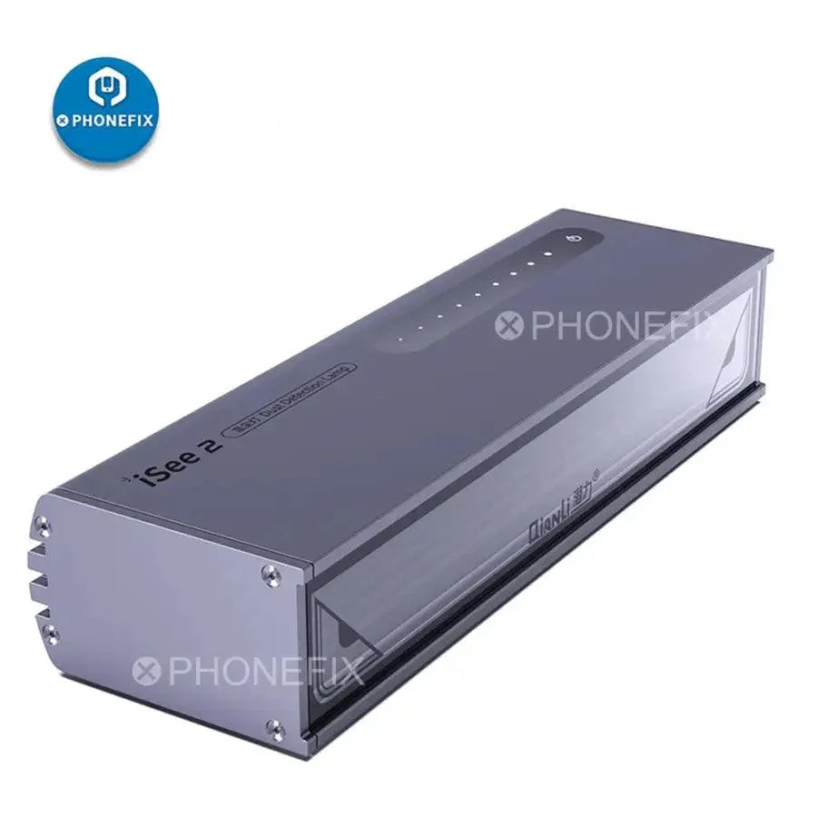 Qianli iSee2 LCD screen dust, fingerprint, and scratch detection lamp for phone repair, with adjustable brightness and handheld design