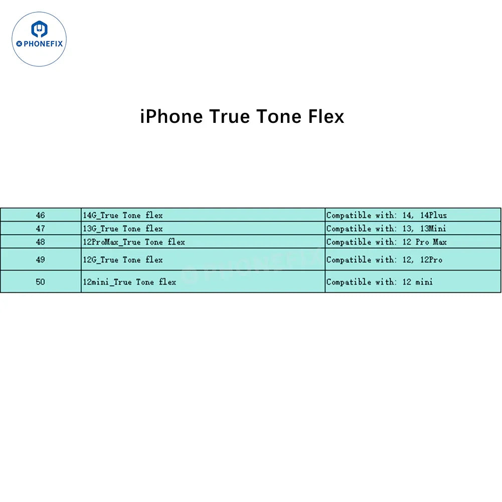 PHONEFIX DL400 Pro iTestBox touch screen tester for iPhone 6-16 Plus, displaying iPhone True Tone screen in use.