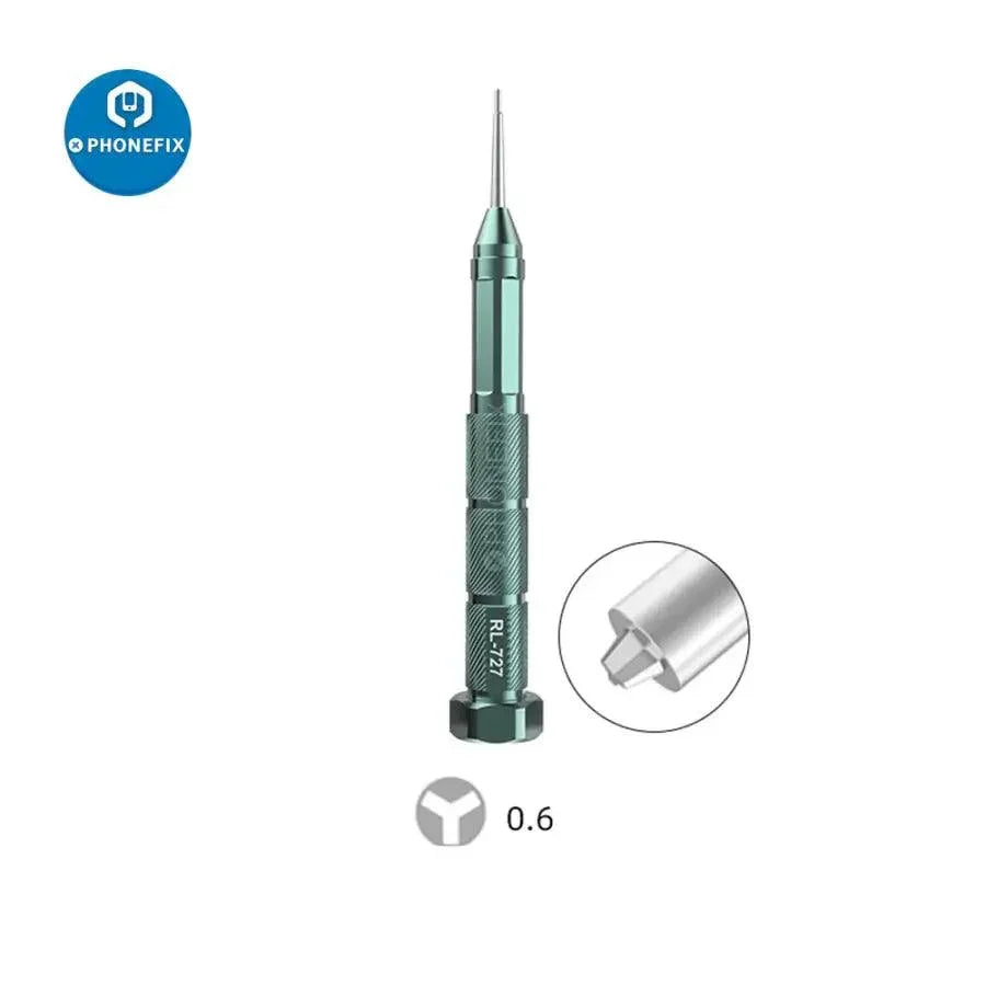 RELIFE RL-727 3D Screwdriver Extreme Edition for phone repair, black precision screwdriver tool by PHONEFIX with ergonomic handle.