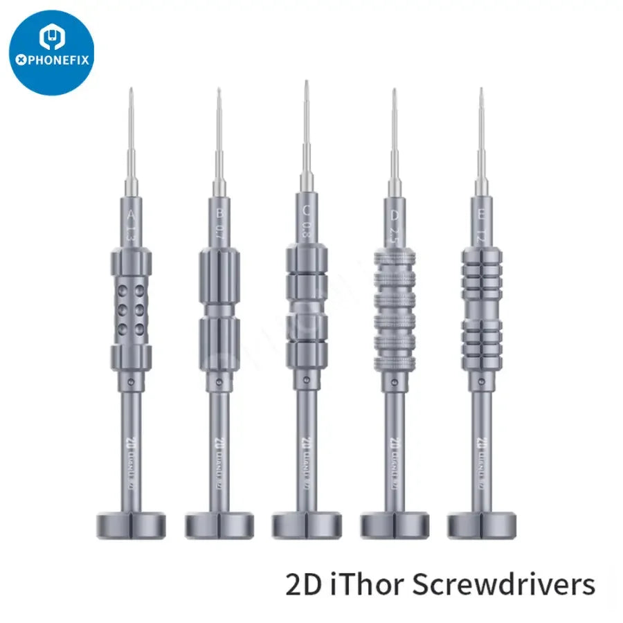 Qianli 2D Precision Screwdriver set by PHONEFIX for phone repair, featuring fine tips for opening and repairing mobile devices.