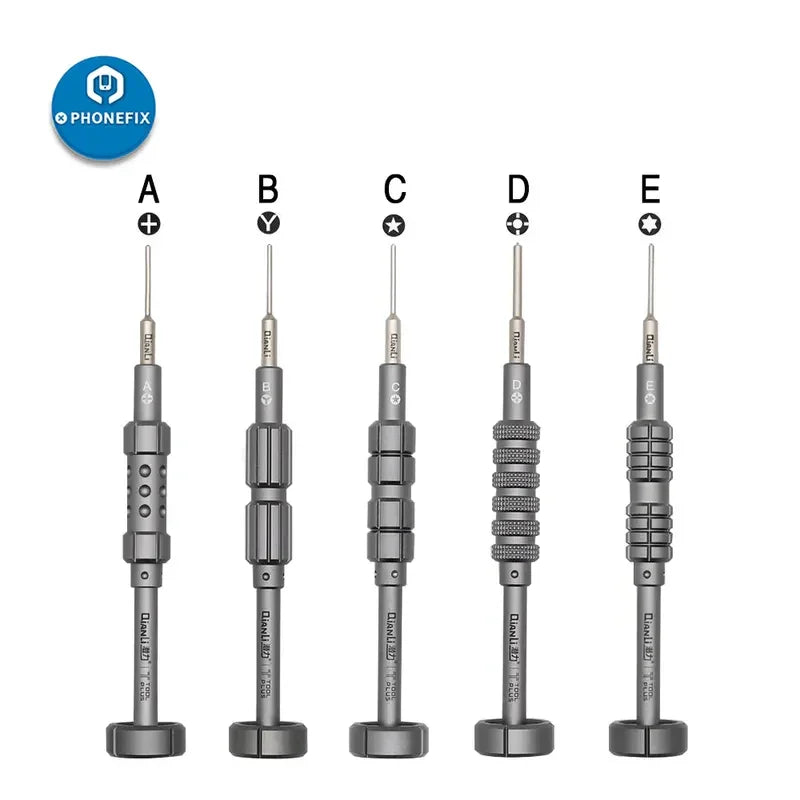 Qianli ToolPlus iThor Upmarket 3D Screwdriver by PHONEFIX, precision repair tool for phone and electronics repair, with ergonomic handle.