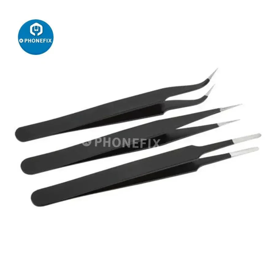 PHONEFIX 21-in-1 DIY iPhone repair kit with screwdrivers, pry tools, and spudgers for mobile screen opening and device repair.