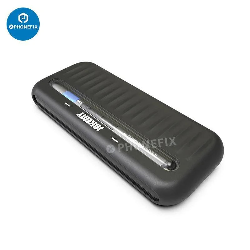 Jakemy JM-Y02 rechargeable electric screwdriver set from PHONEFIX, with multiple bits and ergonomic handle for home DIY projects.
