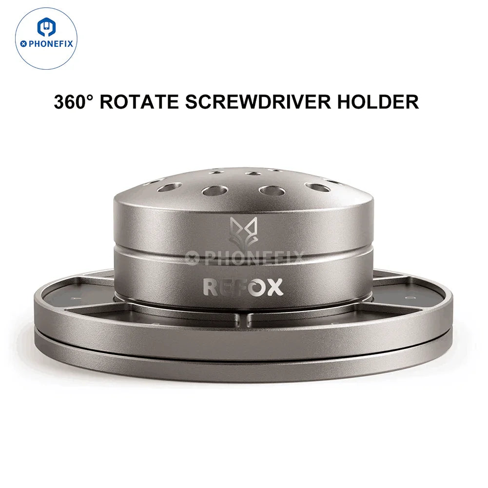 PhoneFix RELIFE RL-078 magnetic screwdriver storage box with rotary base, designed for organizing screwdriver tools.