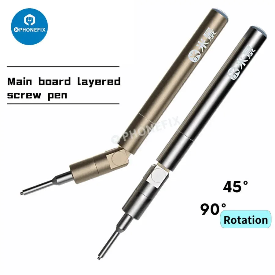PhoneFix MIJING motherboard stratified screw pen magnetic screwdriver tool for electronic repairs, with precision magnetic tips.