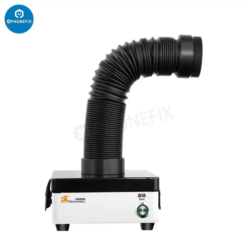 PhoneFix M-Triangel CP-301 portable smoke purifier and fume extractor with compact design for effective air filtration.