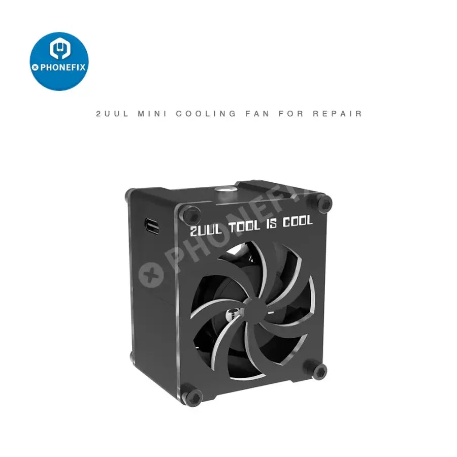 USB mini cooling fan and welding smoke extractor by PHONEFIX, compact device for efficient smoke and fume extraction.