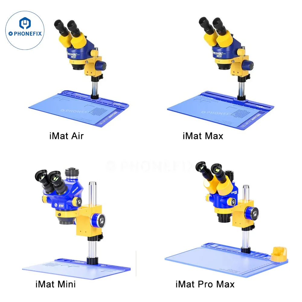 PHONEFIX mechanic aluminum alloy pad for microscope base platform, versatile soldering mat with durable surface and secure grip.