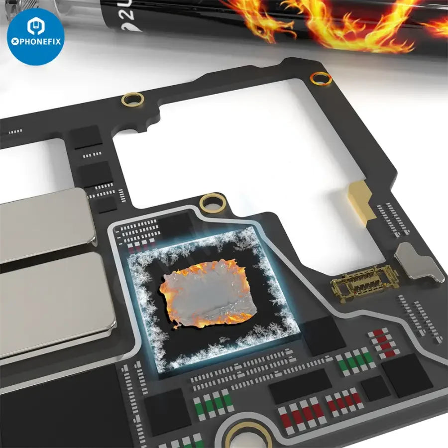2UUL SC04 Hot Dragon thermal conductive grease for CPU and GPU, shown in a squeeze tube, used for thermal management in electronics.