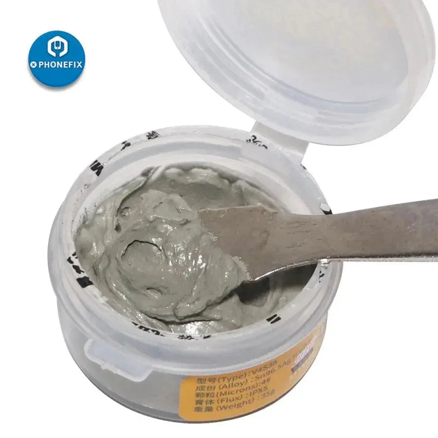 Mechanic PHONEFIX 148℃ BGA solder flux paste for soldering and BGA welding, shown in a close-up image.