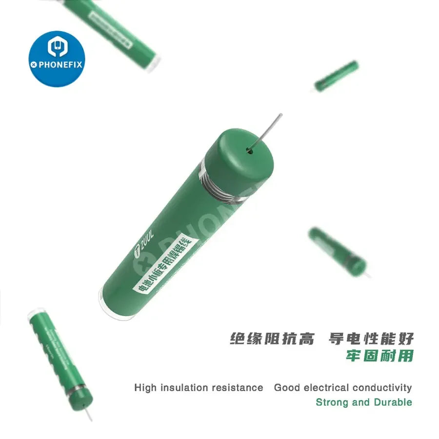 2UUL SC39 soldering wire for battery metal board repair, used for precise soldering of electronic components, by PHONEFIX.