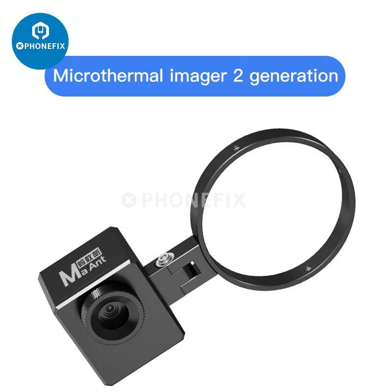 MaAnt Microscope Thermal Imager by PHONEFIX, a thermal imaging camera for diagnosing motherboard faults in electronic devices.