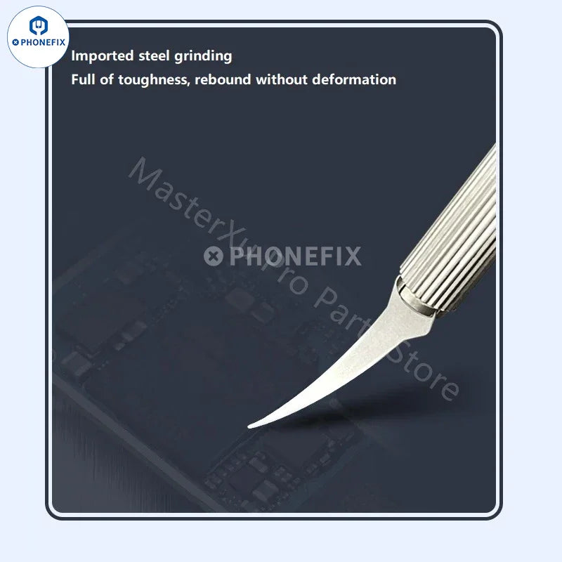 Amaoe D Series Blade and Tweezers Repair Tool from PHONEFIX for mobile phone repair, featuring precise blade and tweezer tips.