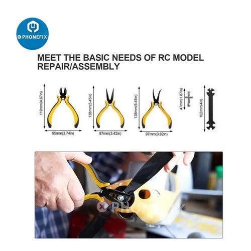 All-in-1 professional drone repair tool kit with precision screwdrivers, universal hand tools by PHONEFIX for electronics repair.