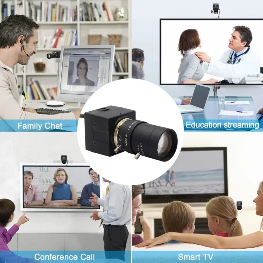 High-resolution 8MP USB CCTV webcam by PHONEFIX, industrial-grade USB video camera with HDMI connectivity.