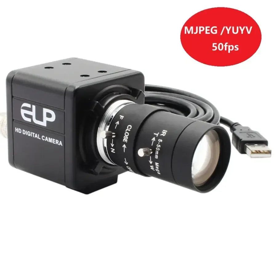 PHONEFIX high-speed USB 3.0 webcam with varifocal lens, suitable for PC and computer video calls or streaming.