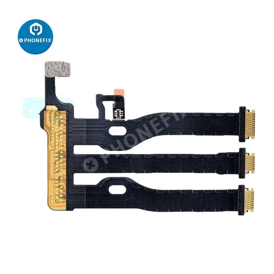 Apple Watch Series 4 44mm GPS + Cellular LCD Flex Connector replacement part by PHONEFIX, showing the flexible connector for repair.