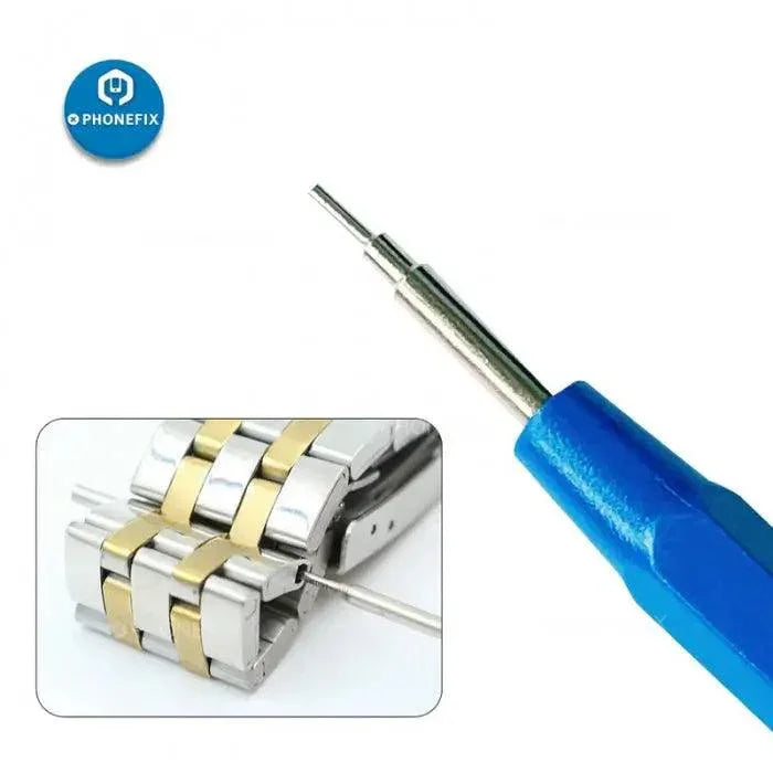 PhoneFix double-end spring bar tool with scale for metal watch strap removal and repair, precision watch repair tool.