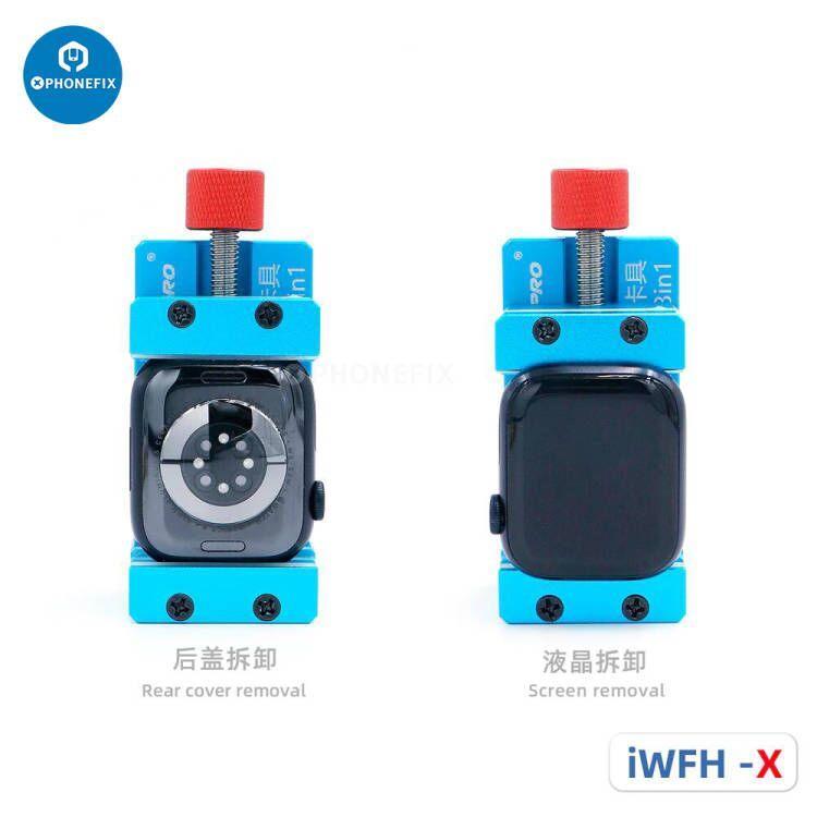 PHONEFIX GO-011 watch pressure maintaining mould for Apple Watch S1 to S8, used for repairing and maintaining smartwatch pressure.