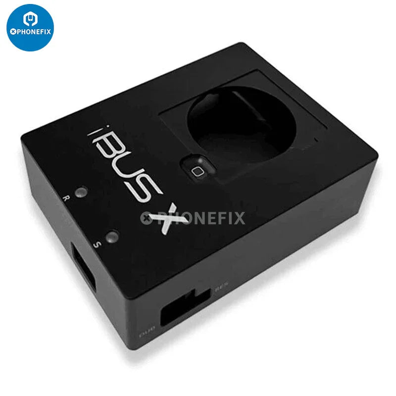 PHONEFIX iBUS S1 S2 S4 S5 X Apple Watch DFU recovery and restore tool, showing device connection and interface.
